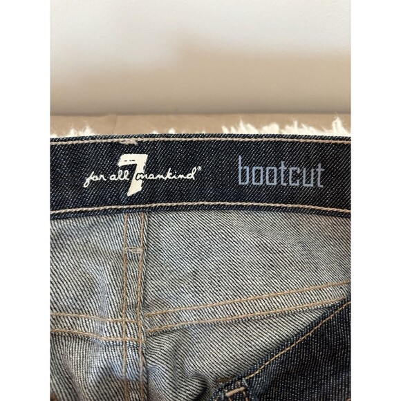 7 SEVEN FOR ALL MANKIND Dark Wash Bootcut Denim Jeans Women’s Size 30 - Picture 5 of 7